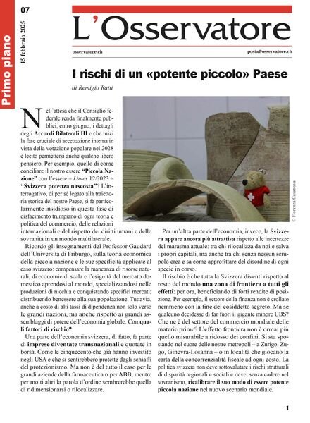 L’Osservatore – 15 Febbraio 2025 Cover
