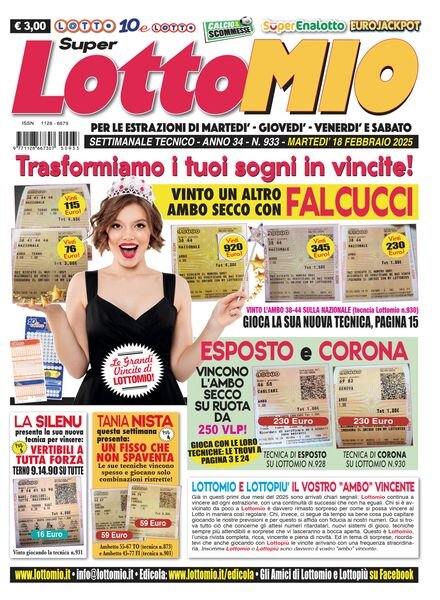 Lottomio del Giovedi – 18 Febbraio 2025 Cover