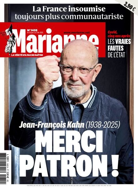 Marianne – 30 Janvier 2025 Cover