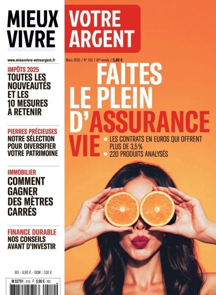 Mieux Vivre Votre Argent – Mars 2025 Cover