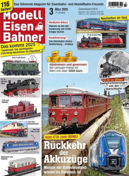 ModellEisenBahner – Marz 2025 Cover