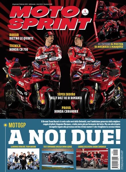Moto Sprint – 28 Gennaio 2025 Cover