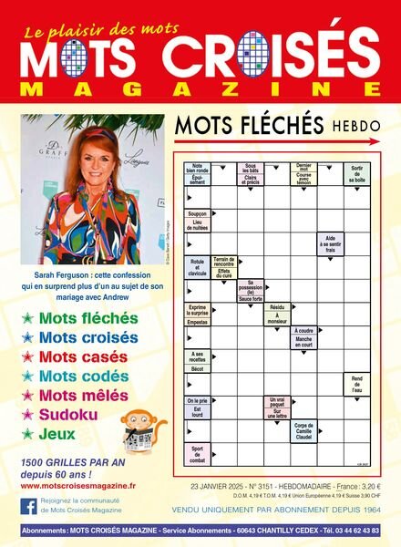 Mots Croises Magazine – 23 Janvier 2025 Cover