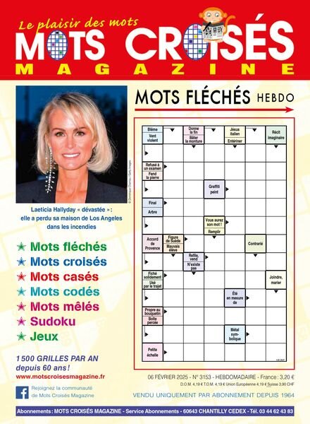Mots Croises Magazine – 6 Fevrier 2025 Cover