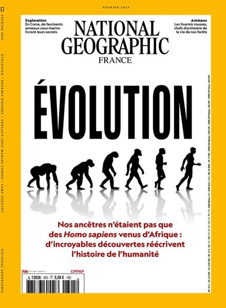 National Geographic France – Fevrier 2025 Cover