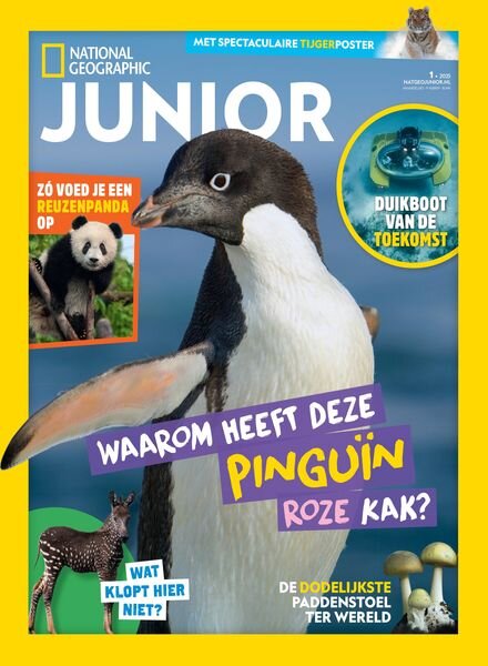 National Geographic Junior Nederland – Februari 2025 Cover