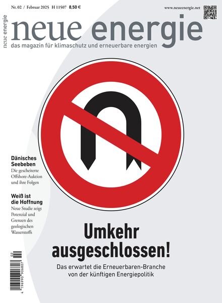Neue Energie – Februar 2025 Cover