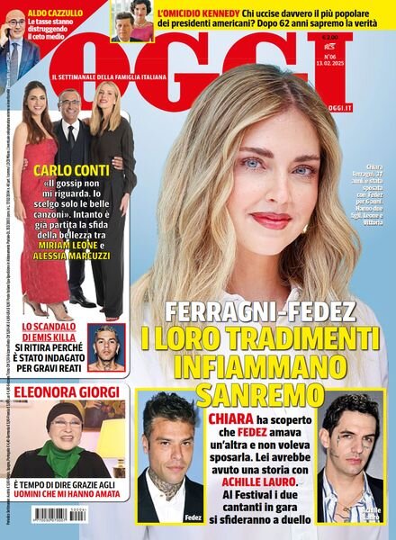 Oggi – 13 Febbraio 2025 Cover