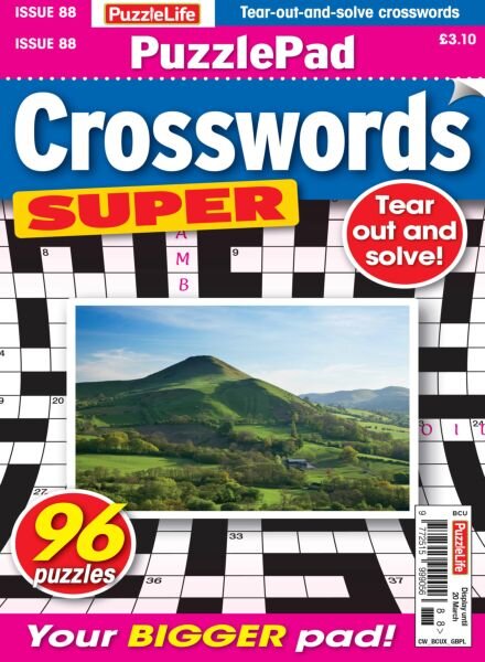 PuzzleLife PuzzlePad Crosswords Super – February 2025 Cover