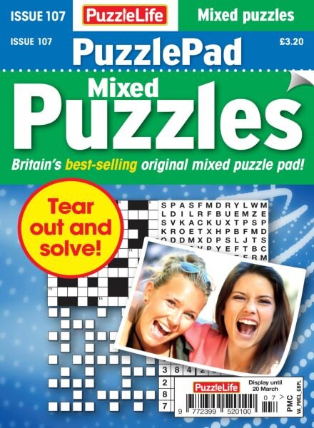PuzzleLife PuzzlePad Puzzles – February 2025 Cover