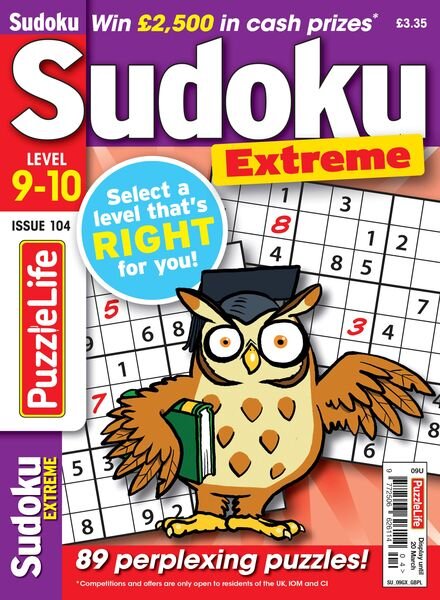 PuzzleLife Sudoku Extreme – February 2025 Cover