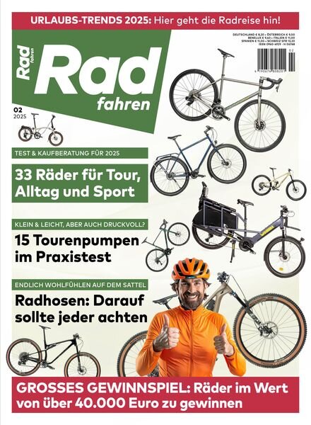 Radfahren – Februar 2025 Cover