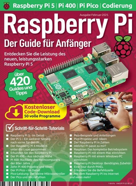 Raspberry Pi Der Guide fur Anfanger – Februar 2025 Cover