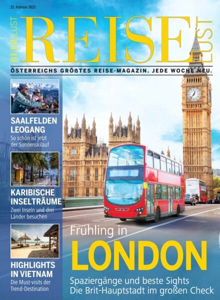 Reiselust – 25 Februar 2025 Cover