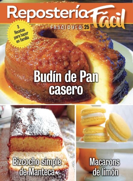 Reposteria facil – Enero 2025 Cover
