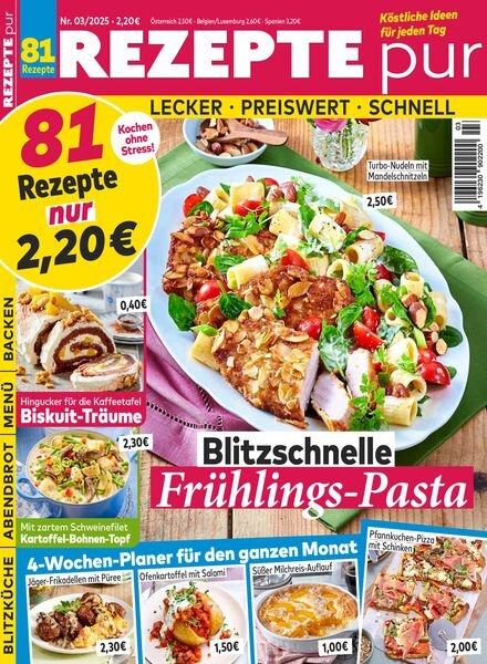 Rezepte pur – Marz 2025 Cover