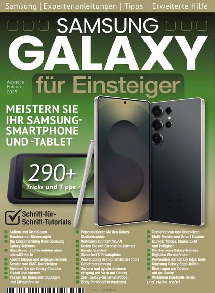 Samsung Galaxy fur Einsteiger – Februar 2025 Cover