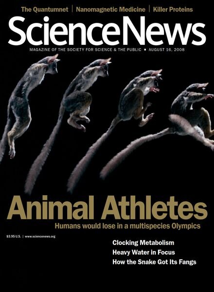 Science News – 16 August 2008 Cover
