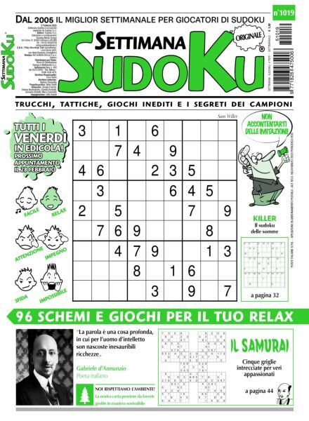 Settimana Sudoku – 21 Febbraio 2025 Cover