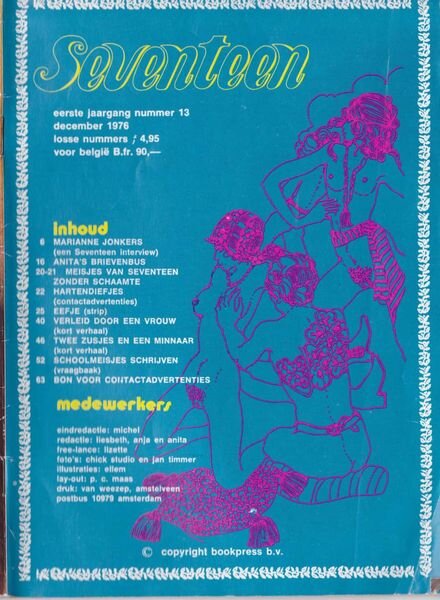 Seventeen – Nr 13 December 1976 Cover