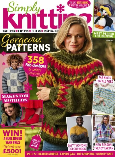 Simply Knitting – March 2025 Cover