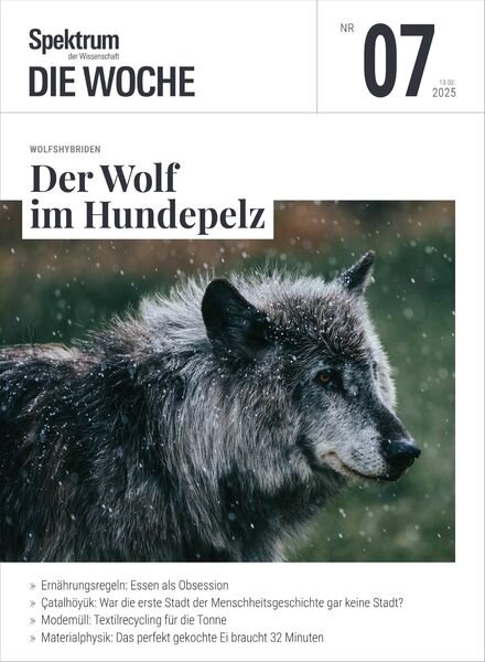 Spektrum Die Woche – 13 Februar 2025 Cover
