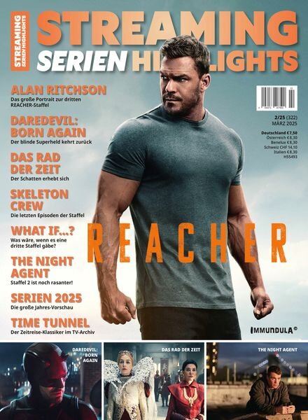 Streaming Serien Highlights – Marz 2025 Cover