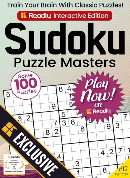 Sudoku Puzzle Masters – February 2025 Cover