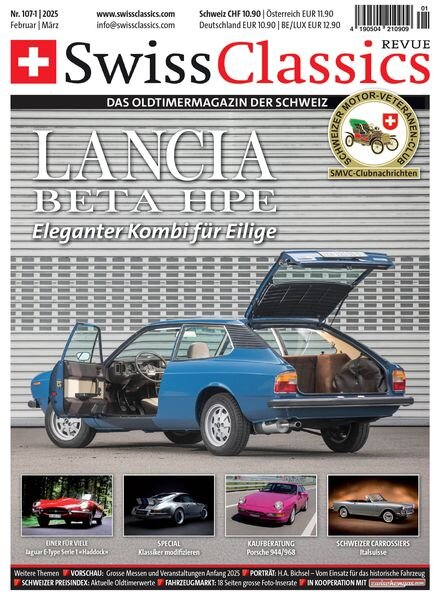 SwissClassics Revue – Februar 2025 Cover