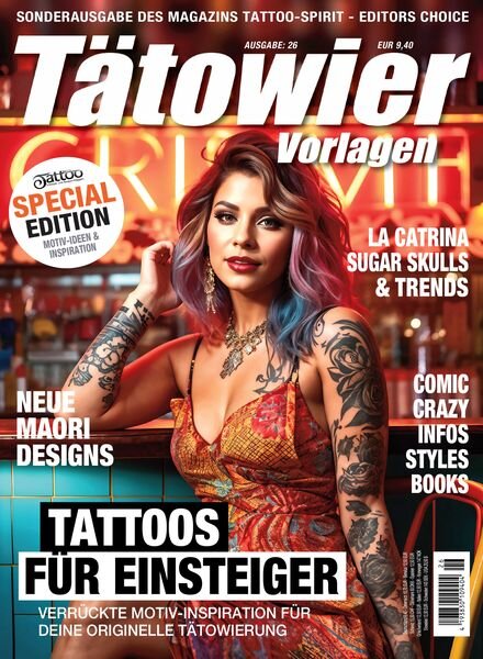 Tatowier-Vorlagen – Februar 2025 Cover