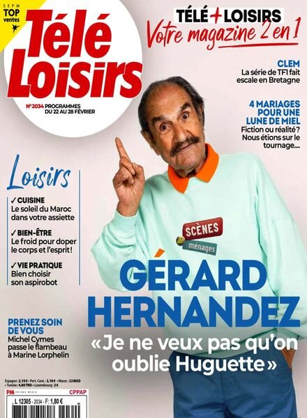 Tele Loisirs – 17 Fevrier 2025 Cover