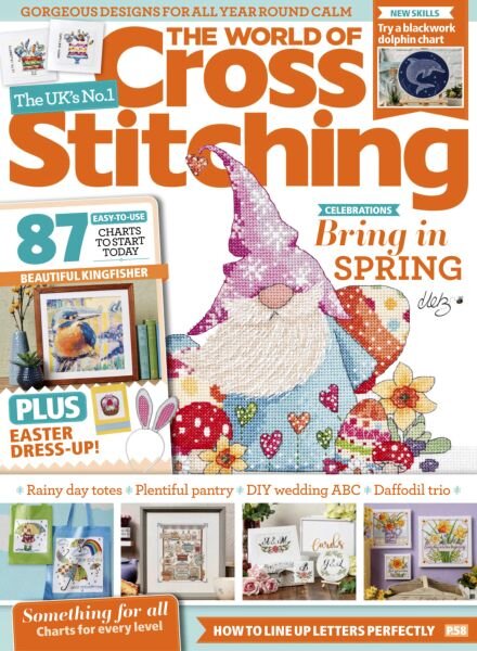 The World of Cross Stitching – April 2025 Cover