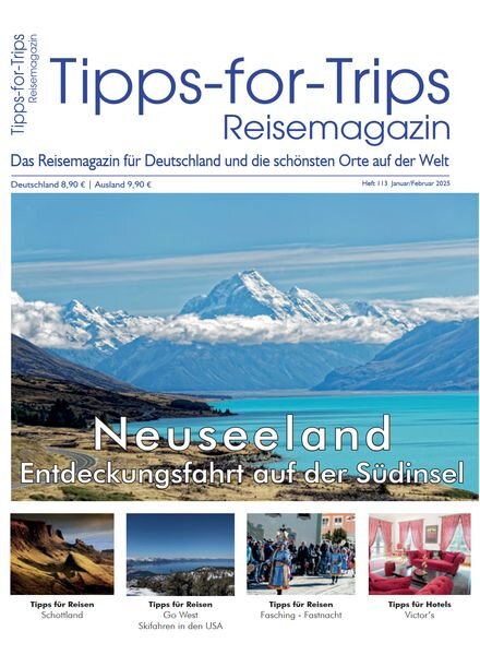 Tipps for Trips – Januar-Februar 2025 Cover