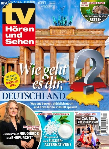 TV HOren und Sehen – 7 Februar 2025 Cover
