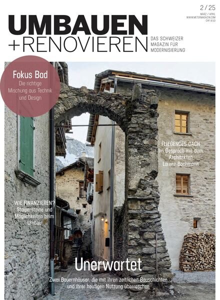 Umbauen + Renovieren – Marz-April 2025 Cover