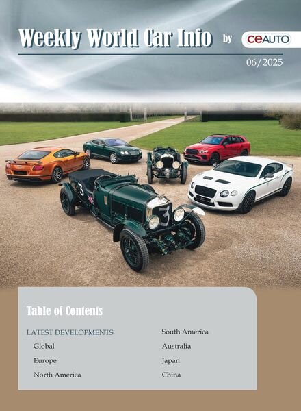Weekly World Car Info – 8 February 2025 Cover