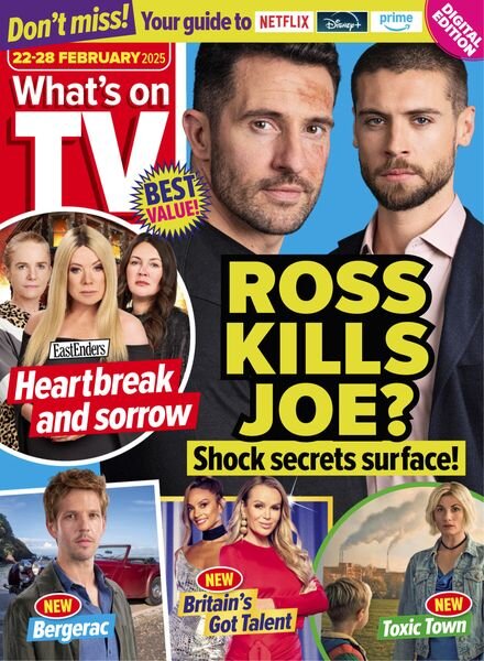 What’s on TV – 22 February 2025 Cover