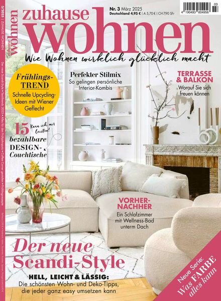 Zuhause Wohnen – Marz 2025 Cover