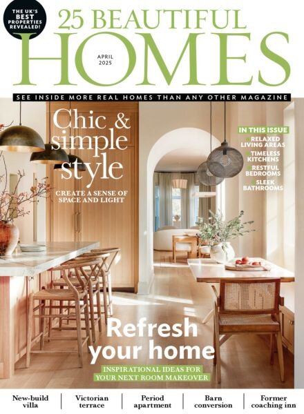 25 Beautiful Homes – April 2025 Cover