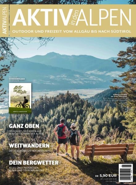 Aktiv in den Alpen – Fruhling 2025 Cover