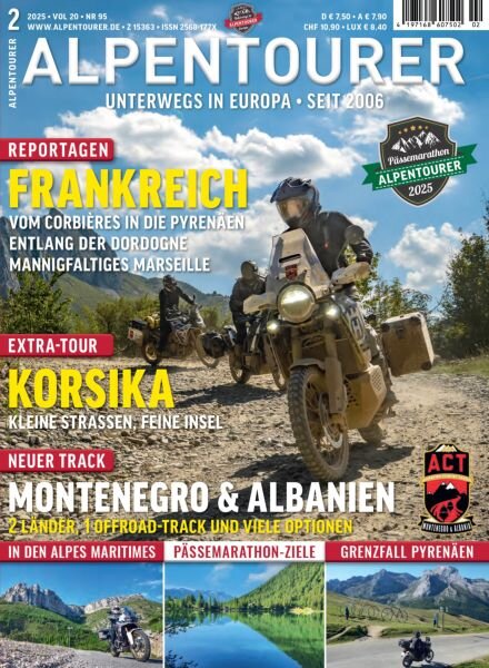 Alpentourer – Februar 2025 Cover