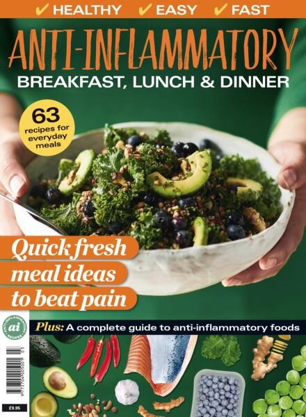 Anti-Inflammatory Breakfast Lunch & Dinner – March 2025 Cover