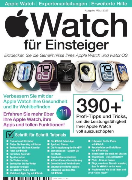 Apple Watch fur Einsteiger – Marz 2025 Cover