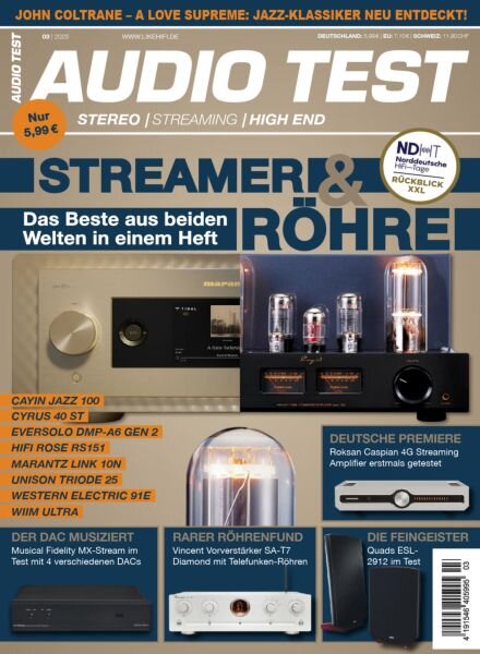Audio Test – Ausgabe 3 2025 Cover