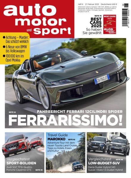 Auto Motor und Sport – 26 Februar 2025 Cover