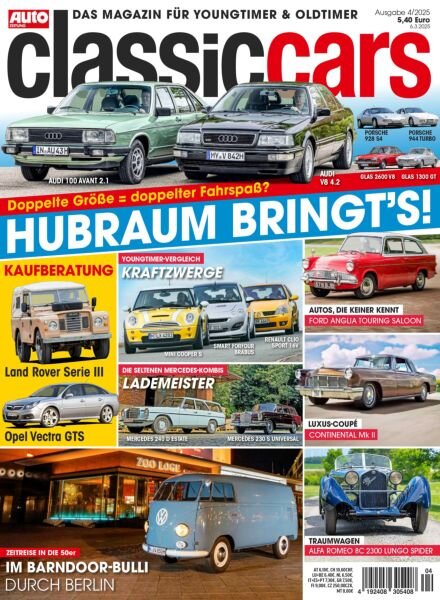 Auto Zeitung Classic Cars – April 2025 Cover