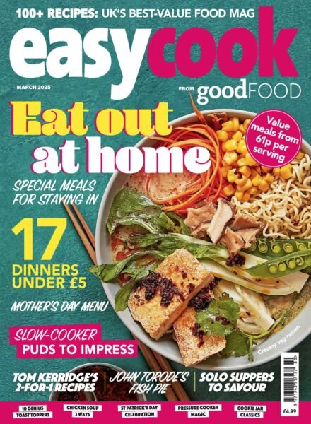 BBC Easy Cook UK – March 2025 Cover