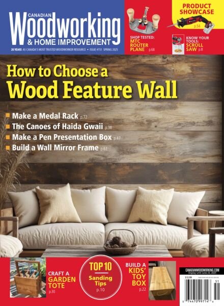 Canadian Woodworking – Spring 2025 Cover