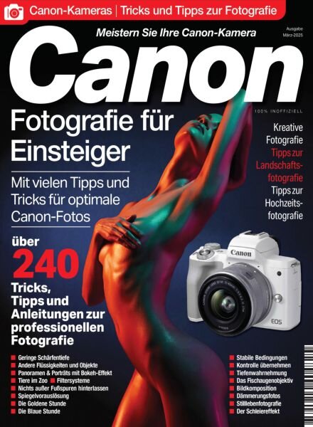 Canon-Fotografie fur Einsteiger – Marz 2025 Cover