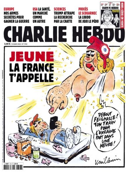 Charlie Hebdo – 12 Mars 2025 Cover